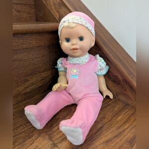 Vintage Fisher Price Interactive Doll Blinks Coos Giggles & Closes  Eyes